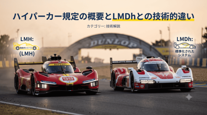 ハイパーカー規定の概要とLMDhとの技術的違い